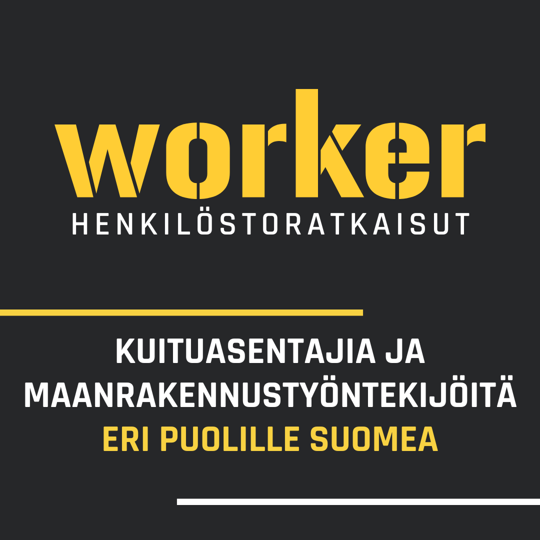 Haemme kuituasentajia ja maanrakennustyöntekijöitä kaudelle 2025